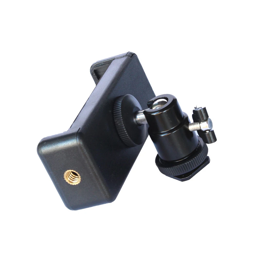 1/4 "الهاتف حامل قصاصة الحذاء الساخن حامل هاتف جبل لكانون نيكون سوني DSLR كاميرا مع 1/4" الموضوع حامل جوّال بلاستيكي الخليوي