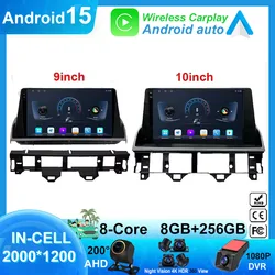 Android 15 For Mazda 6 Atenza GG 2002 - 2008 Auto Carplay GPS DSP IPS QLED Touch Screen Car Radio Multimedia Video Player WiFi