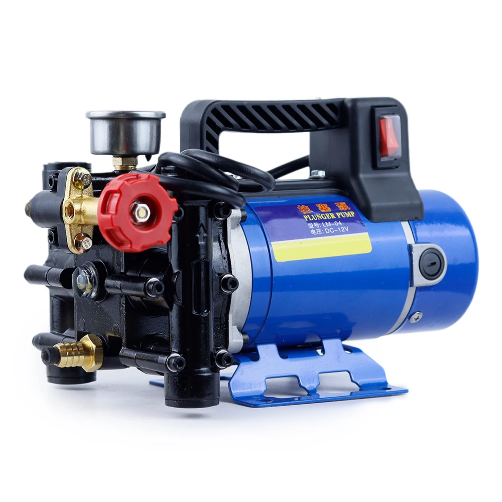 Agricultural Electric High Pressure Pump Spraying Watering Car Wash Irrigation Double Cylinder Piston 12V/24V/48V/60V/220V