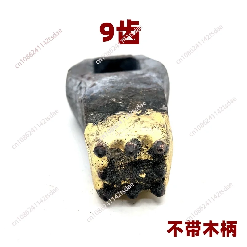 Handmade Alloy Chiseling Hammer Granite Concrete Stone Repair Lychee Surface= Surface Split Axe Double Head Flower Hammer