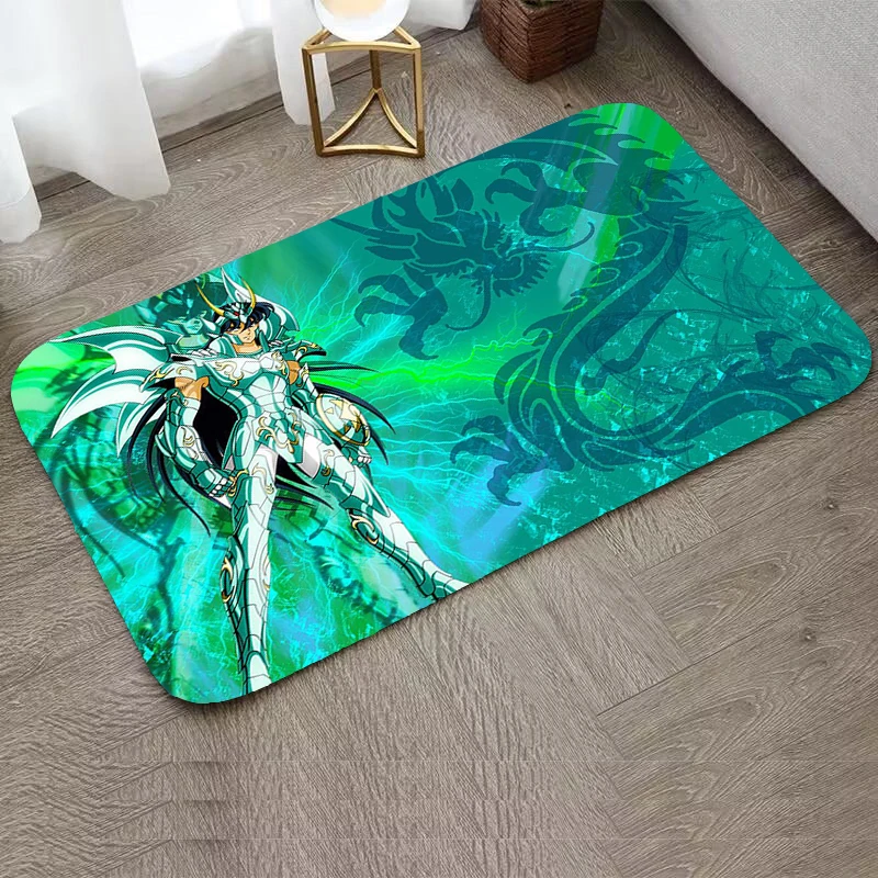 Custom Knights of the Zodiac Kitchen and Home Items Bath Mat Floor Mats Living Room House Entrance Mat Rugs Welcome Deal Carpet