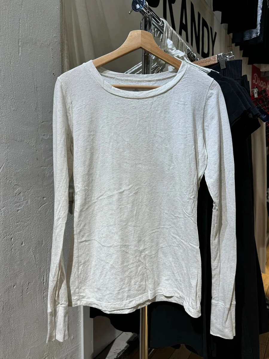 

Solid Thin Cotton Basic Long Sleeve T-shirt Woman Autumn New Round Neck Simple Casual Vintage All-match Pullover Tops Tee Shirts