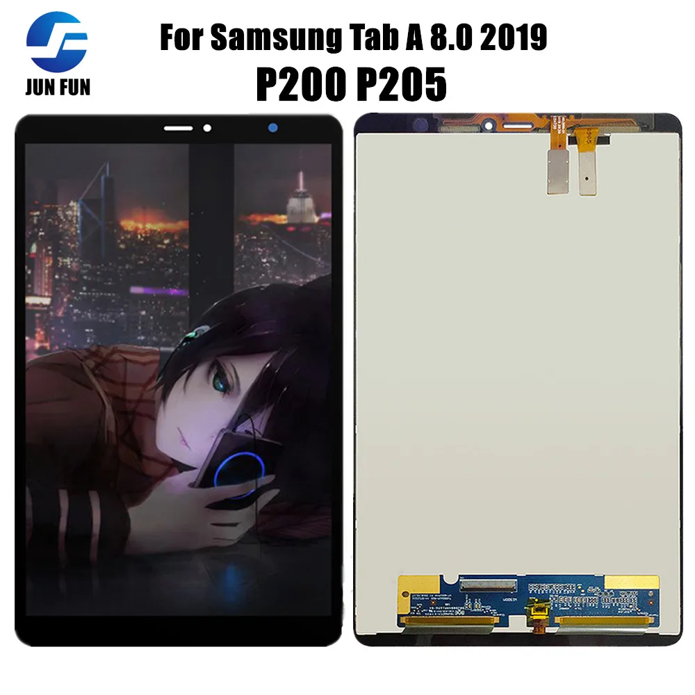 LCD For Samsung Tab A 8.0 2019 SM-P200 P200 P205 LCD Display Monitor Touch Screen Digitizer Panel Glass Assembly