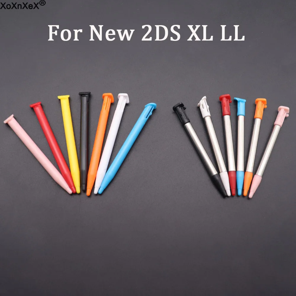 10 stücke Für Neue 2DSLL 2DSXL Spielkonsole Kunststoff & Metall Teleskop Stylus Touchscreen Stift Für Neue 2DS LL XL