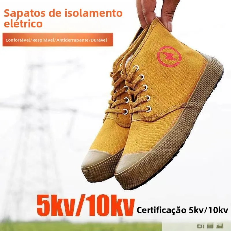electrician's-insulated-high-tube-canvas-shoes-yellow-glue-safety-shoes-breathable-cotton-work-boots-for-men-and-women