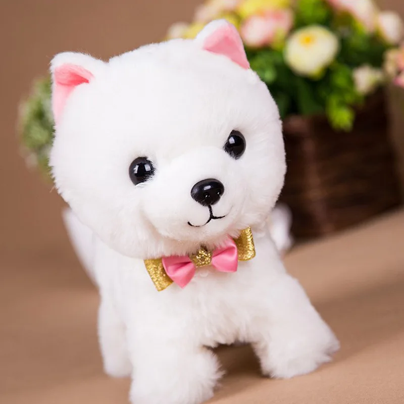 Electronic Plush Animal Robot Talking Dog Interactive Sound Control Puppy With Leash Bark Sing Song Music Toys For Kid Gifts