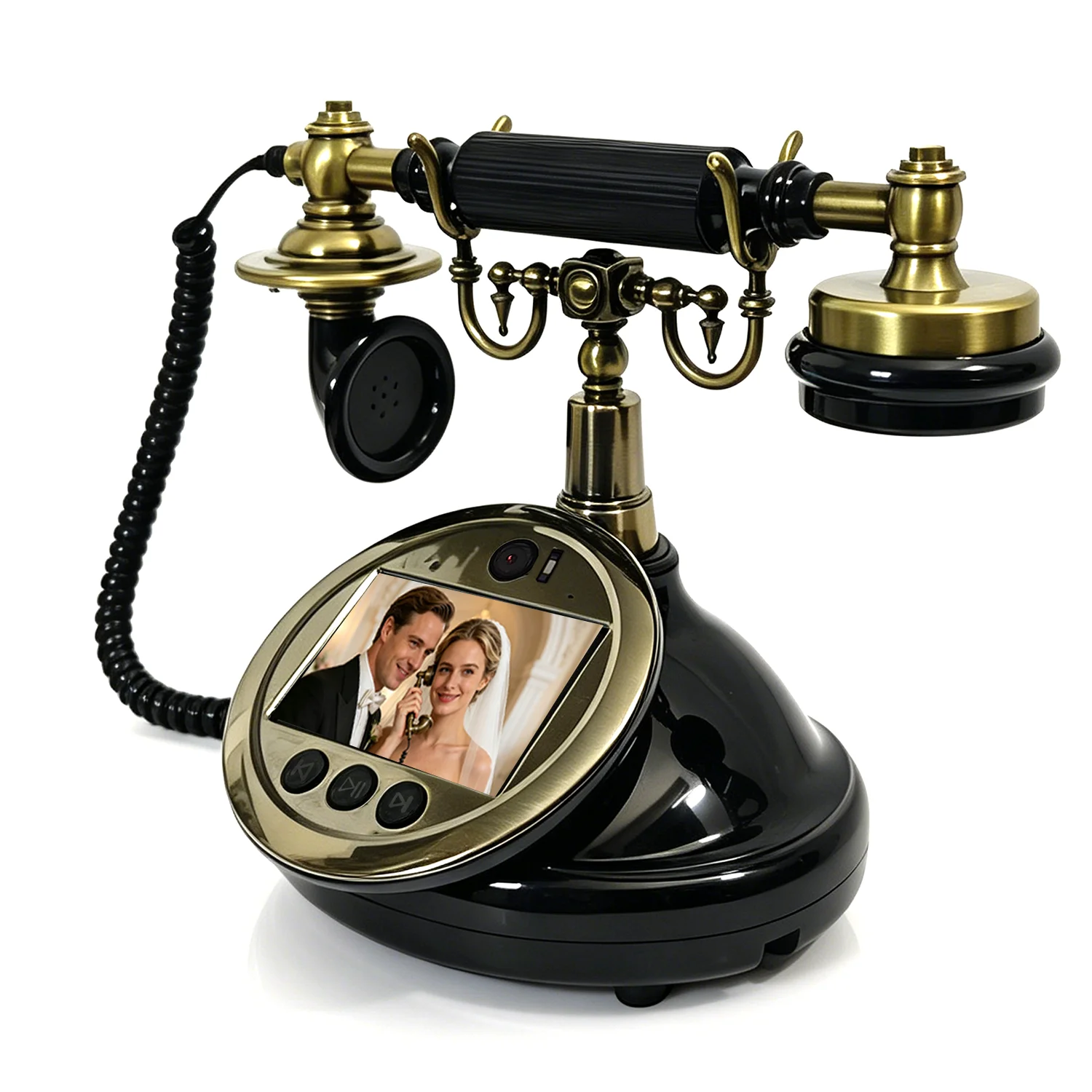Video Guest Book Telephone For Wedding Birthday Party Messages Receptions Record Video Blessings from Guests with 2K Camera 64GB