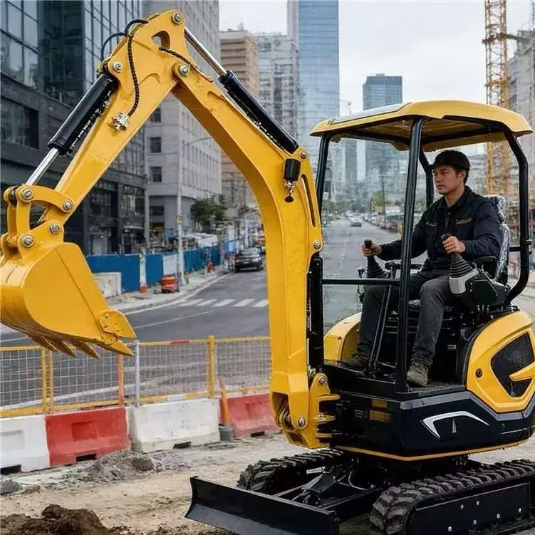 

1-ton hydraulic mini track excavator, 1.8-ton mini excavator, EPA/CE low-priced mini excavator for sale
