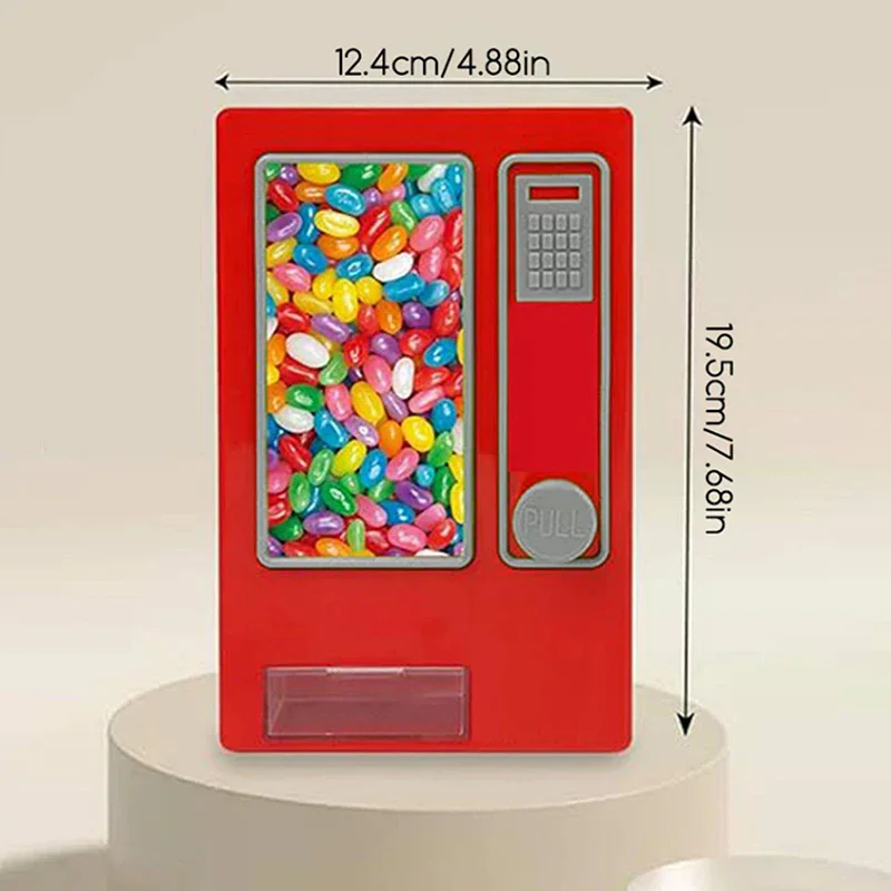 ماكينة حلوى يدوية ممتعة الحجم، هدية رائعة لعيد الميلاد أو عيد الميلاد، موزع ديكور للمكتب أو العداد #6