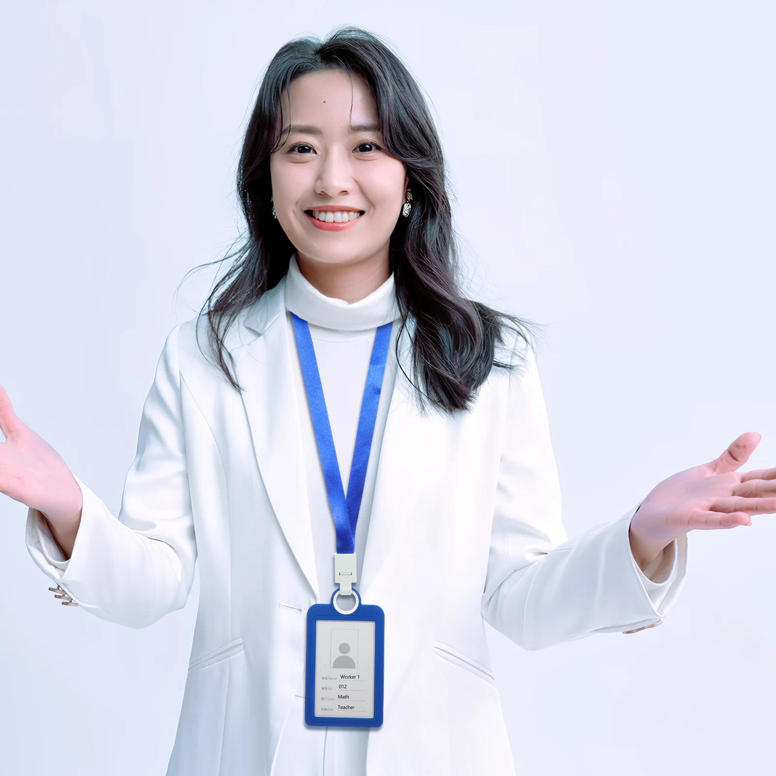 

Soft Silicone Card Sleeve Clear Id Badge Holder Lightweight Protective Covers For Name Tags Lanyard Card Holder