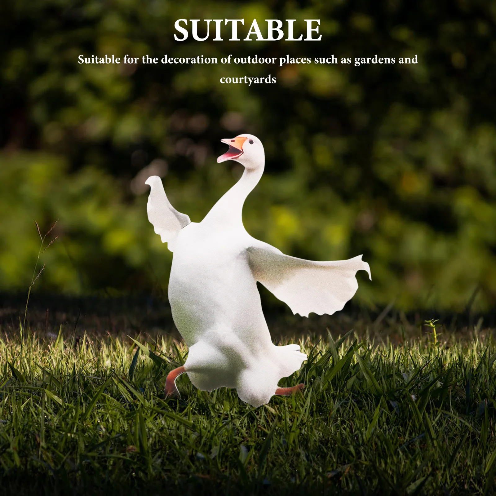 

Animal Decorative Pile Garden Sculpture Duck Stake Acrylic Goose Stakes Sign Animals Lawn