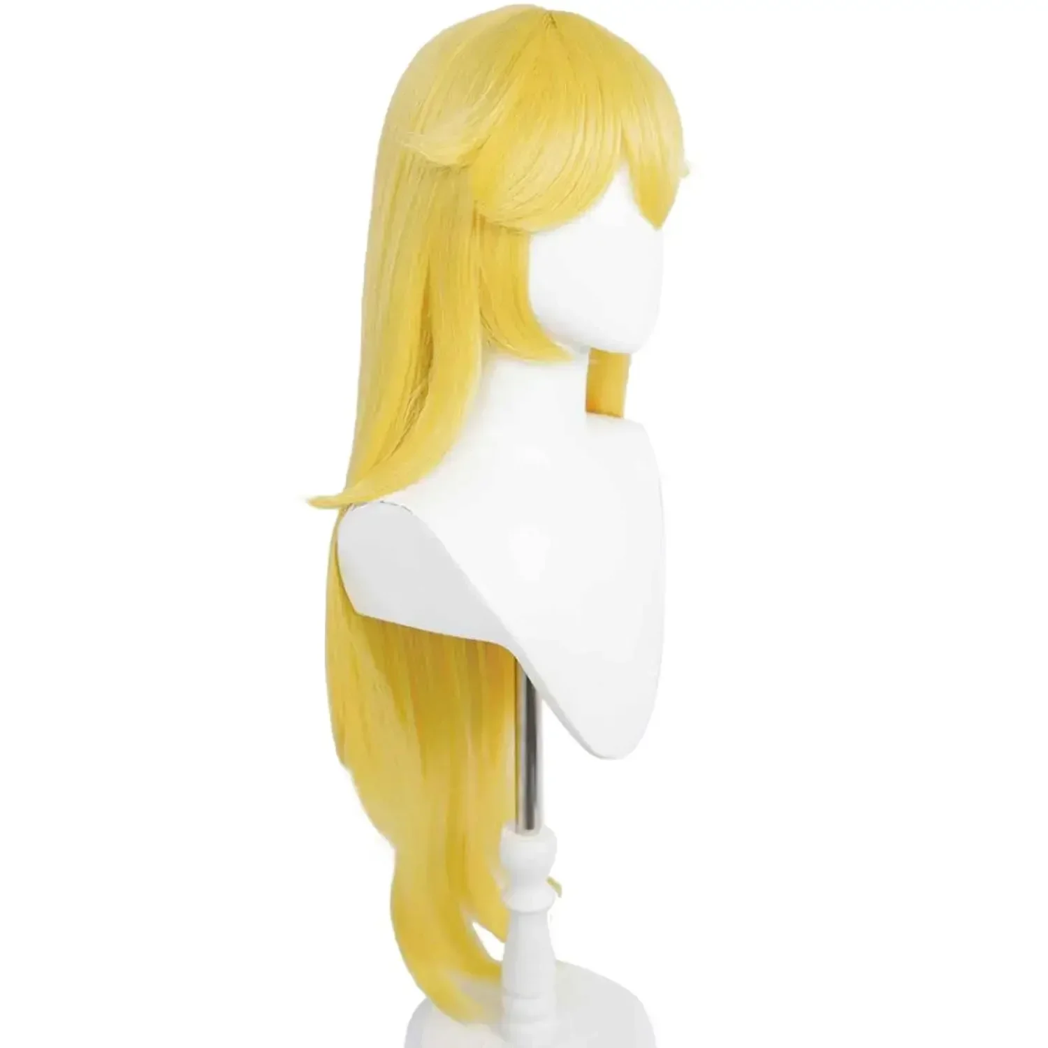 Anime Princess Wig Long Wavy Halloween Cosplay Wig Yellow Costume Party Wigs Yellow Princess Wig Peach Wig