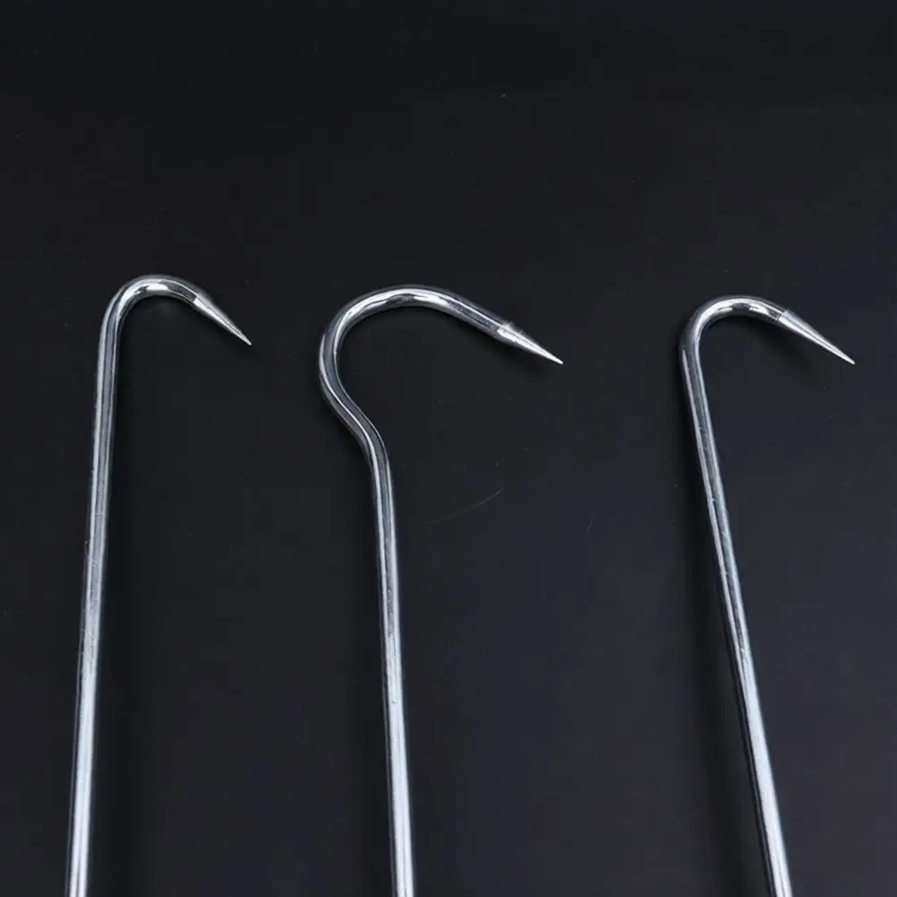 Strong T Shaped Hook Stainless Steel Handle Manual Meat Lifter For Professional Butchery Processing Machinery Tool Set