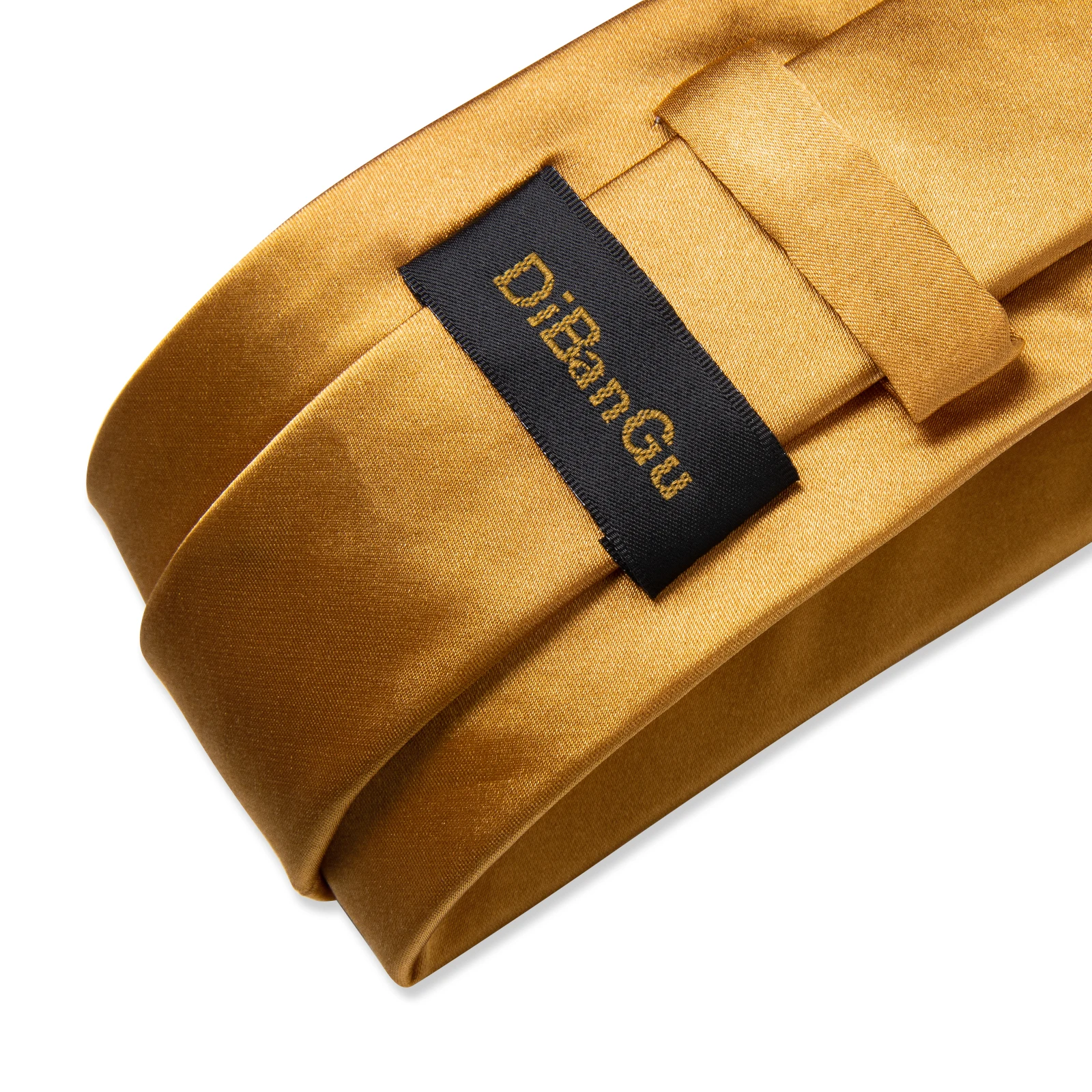 مجموعة أزرار أكمام مربعة للجيب وربطة عنق للرجال فاخرة باللون الذهبي الصلب للرجال هدية لحفلات الزفاف والعمل