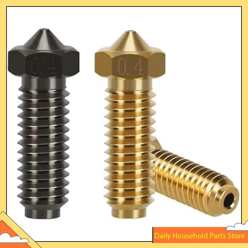 Kit Nosel Printer 3D untuk Anycubic Kobra 2 - Termasuk 5 Buah Nozel Baja Keras + 5 Buah Nozel Kuningan 0.4Mm PANAS!