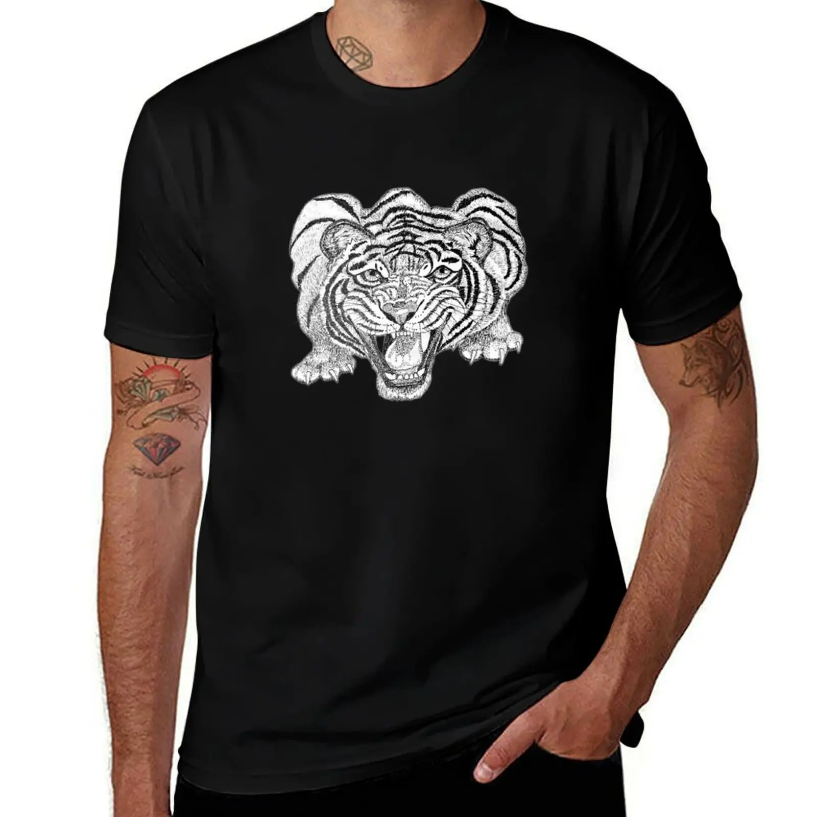 

Tiger T-Shirt clothes quick drying Blouse Clothing mens graphic t-shirts pack