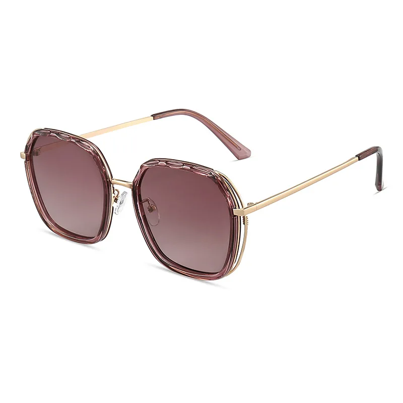 New Polarized Sunglasses for Women Large Frame Vintage Sun Protection Designer Hot Sale Versatile​