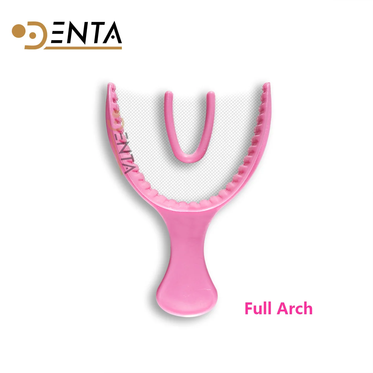 10 قطع من صواني الانطباع الشبكية للأسنان للاستعمال مرة واحدة - نصف أسنان كبيرة