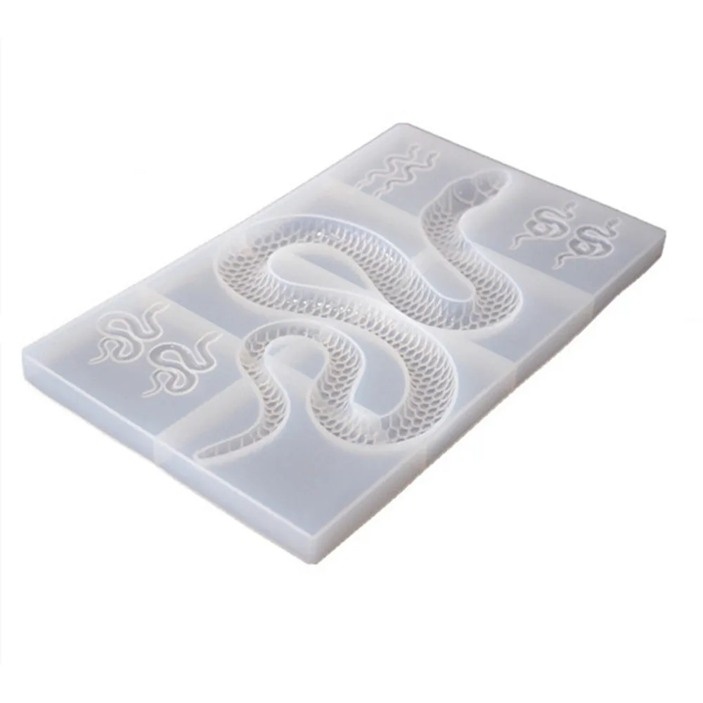 

30.0x18.3x1.6cm DIY Crystal Epoxy Resin Large Snake Mirror Silicone Mold