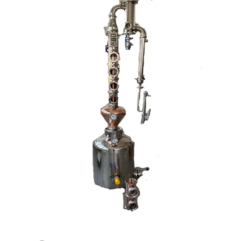 50L 100L 200L Small Home Copper Pot Still Distillation Equipment for Sale