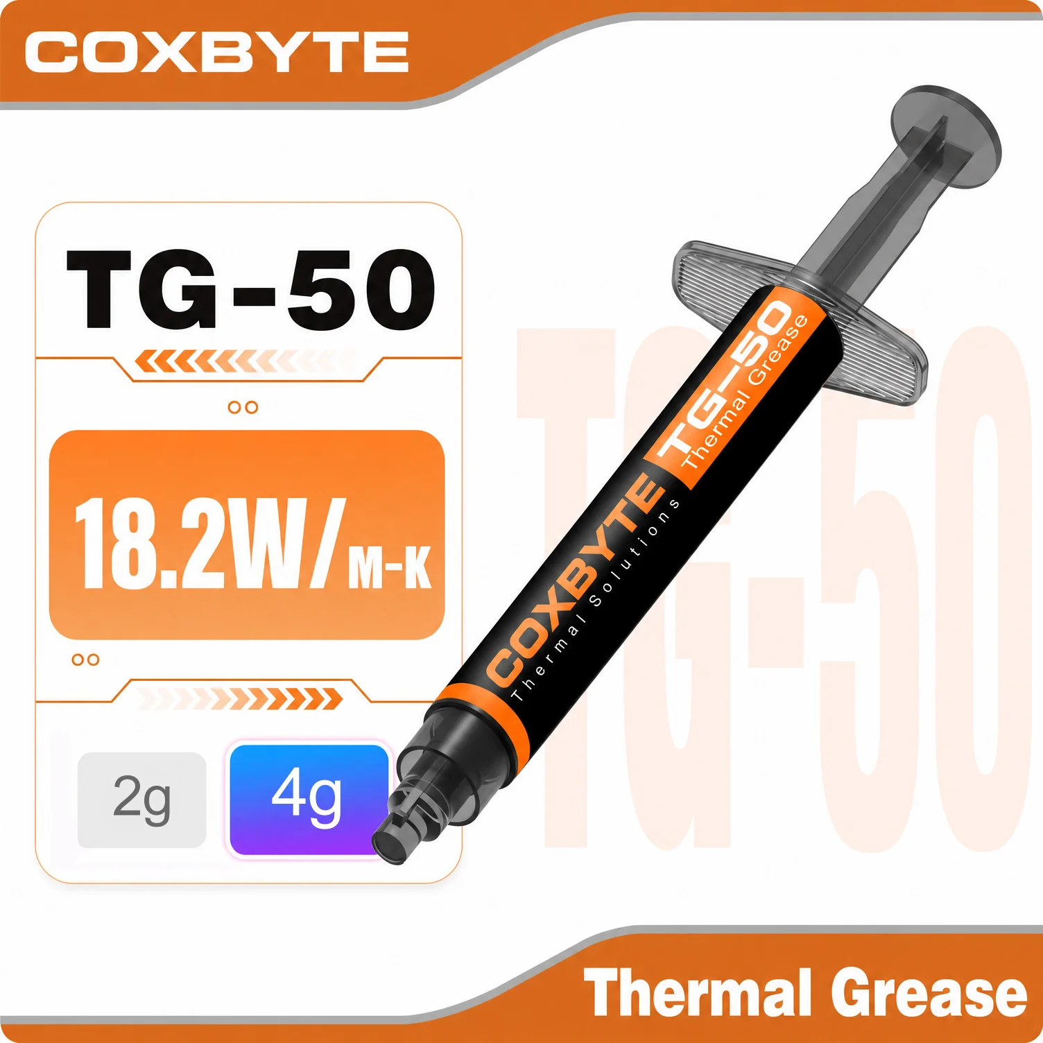 Coxbyte Koelpasta 18.2 W/mk voor CPU Koeler AMD Intel Processor Computer Koelventilator VGA GPU Compound Heatsink Gips