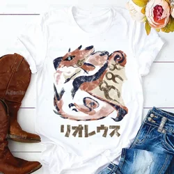 Monster Hunter Game Harajuku Women Harajuku Summer Tops Graphic Tees Women Kawaii T-shirt Clothes Girl T Shirt ,Drop Shipping