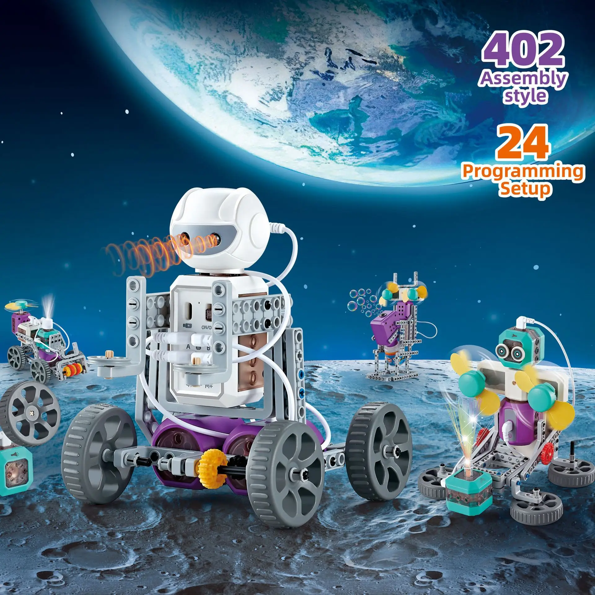 

Circuit Assembly Children's Science Experiment Building Blocks Mobile APP Programming Robot Educational Toy Boy's Gift