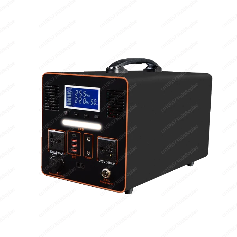 LiFePO4 Portable Power Station 220V - Large Capacity Solar Generator for Outdoor Camping, Road Trip & Stall Use