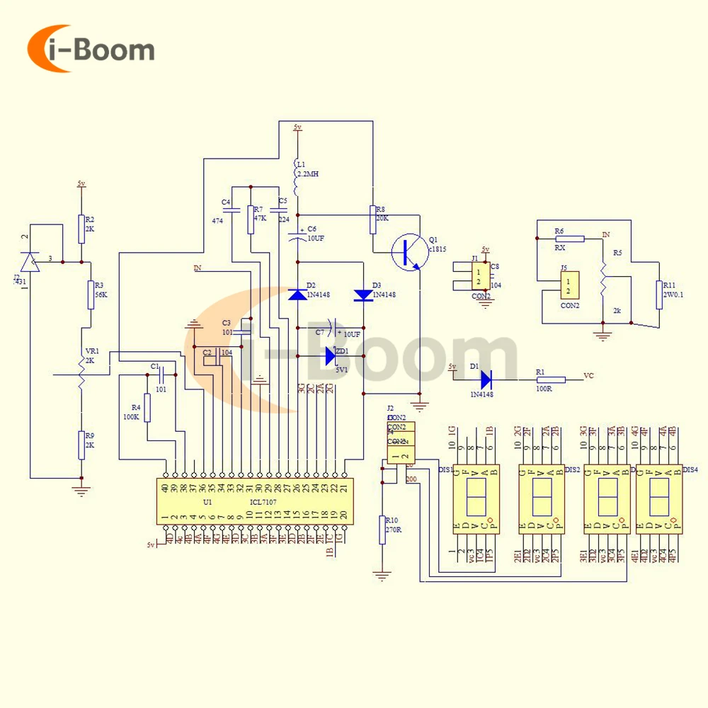 ICL7107 5V DC voltmetro digitale Kit elettronico fai da te modulo ad alta precisione 5V 35mA Display rosso saldatura Training Suite