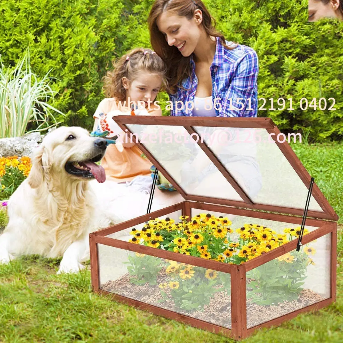 

Customizable green plant shading conservatory flower box conservatory garden multi-functional rain shading greenhouse