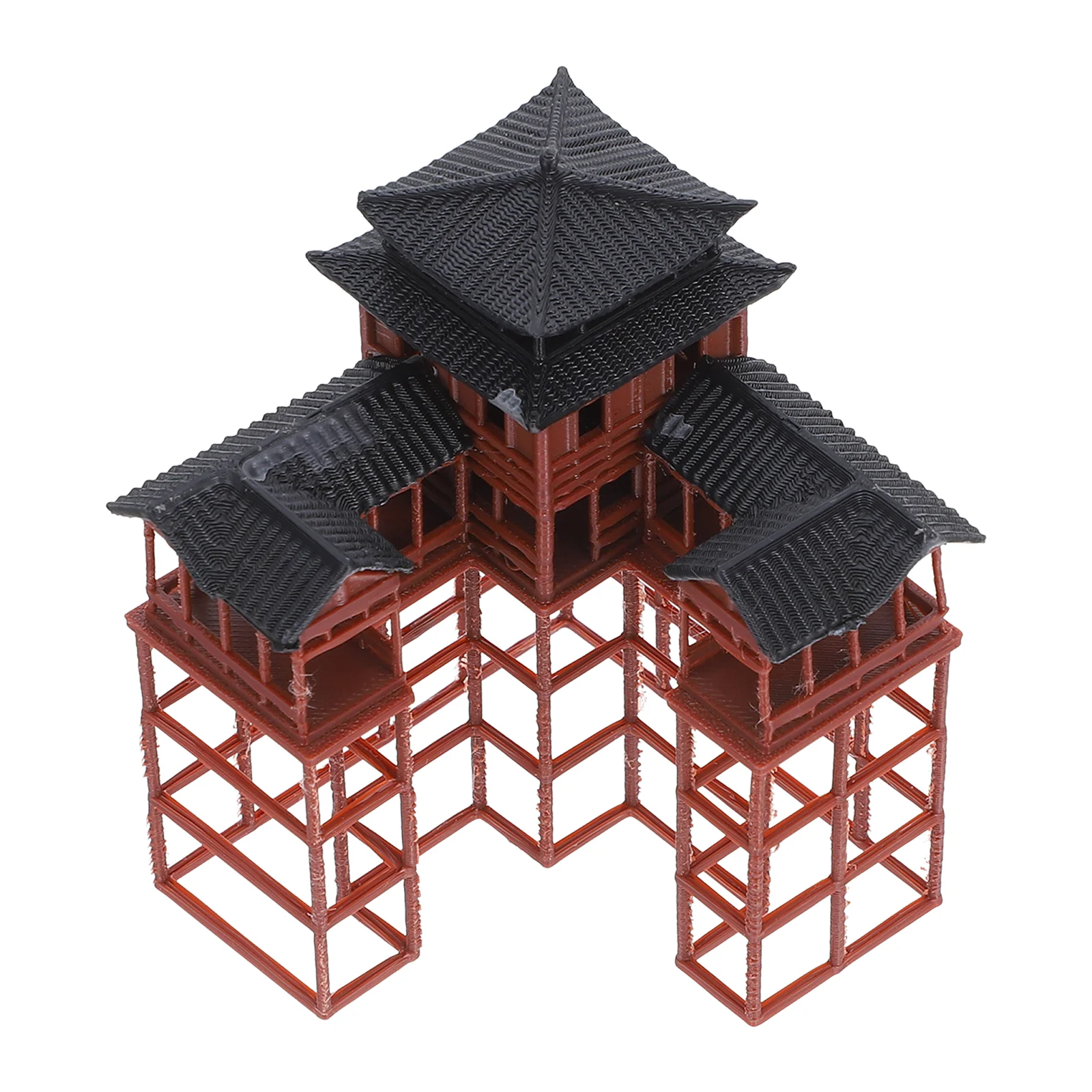 

Tank Garden Model Fish Decorations Aquarium Japanese Figurines Rockery Asian Building Pagoda Ornament Pp Statue Chinese
