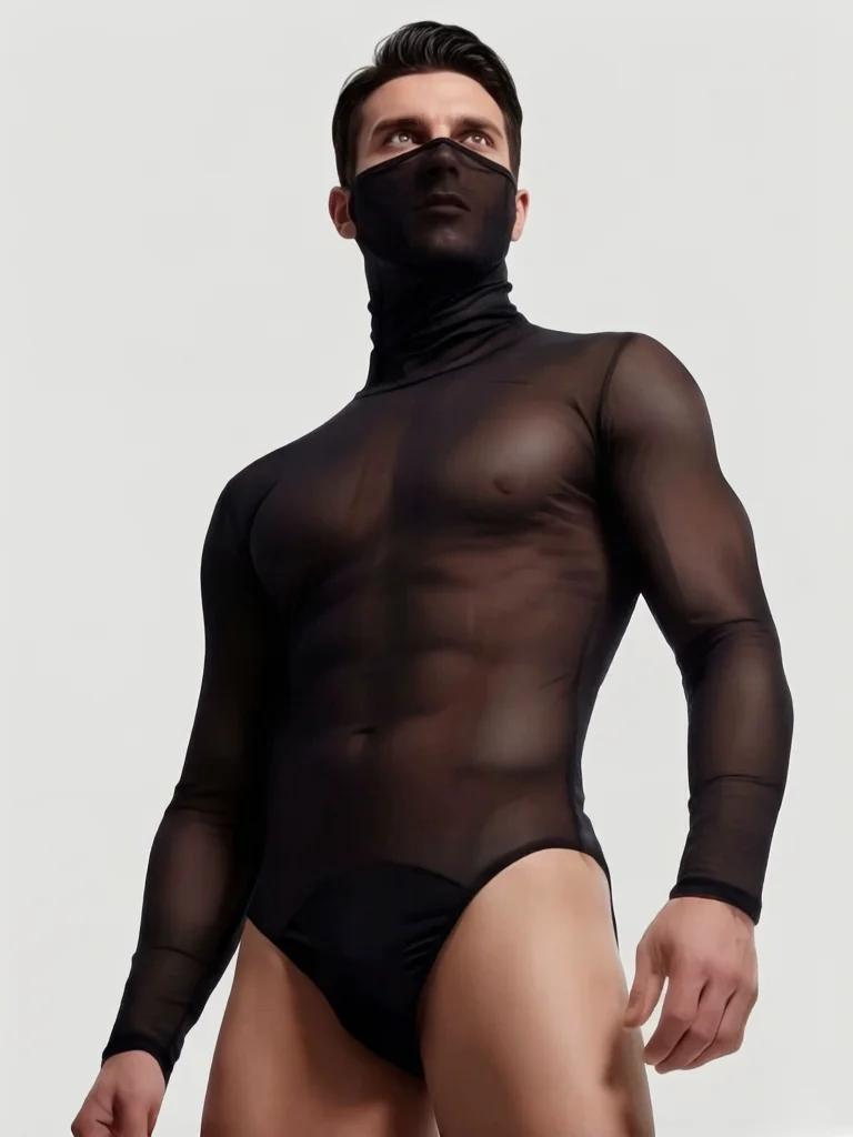 men's-high-neck-cover-face-bodysuit-tops-breathable-sheer-nightclub-stage-performance-t-shirts-fashion-man-shirts-tights