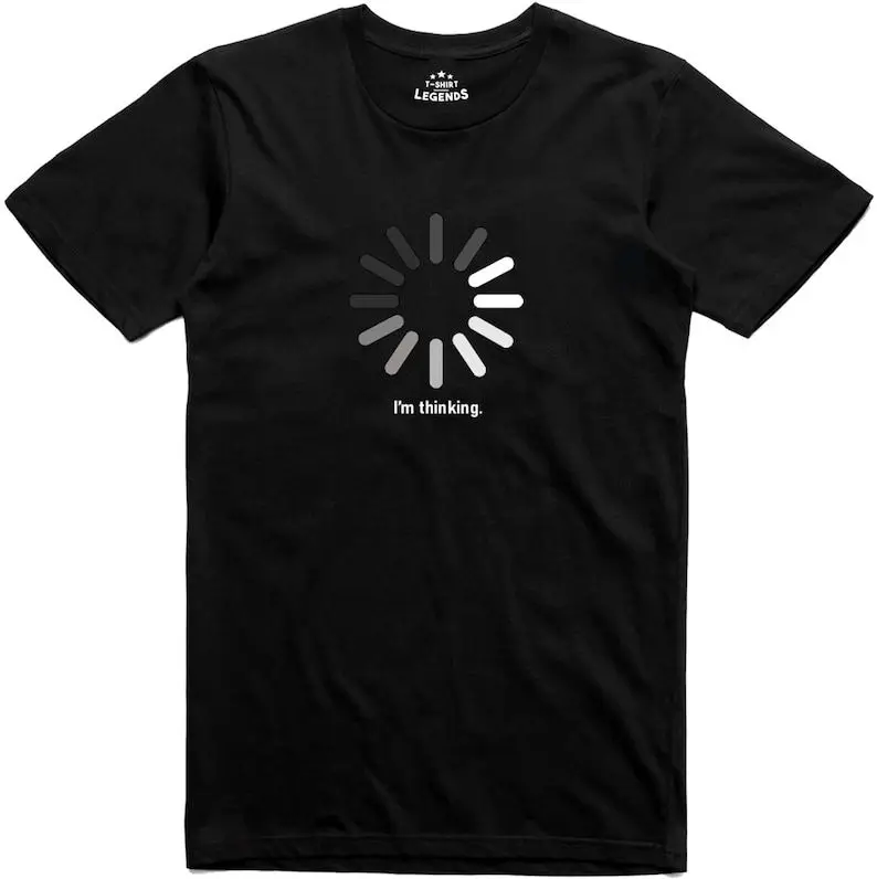 

Funny T Shirts Mens Slogan I'm Thinking Regular Fit Premium Tee Men's and Women's T-shirt Daily Comfortable Home Clothes