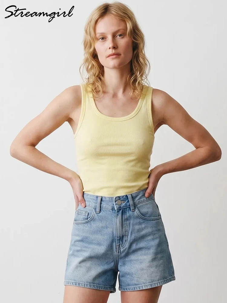 Summer Tank Tops For Women White Basic Casual Snowflake Cotton Loose Tees Ladies Sleeveless Top Camisole Women's Tanks 2026