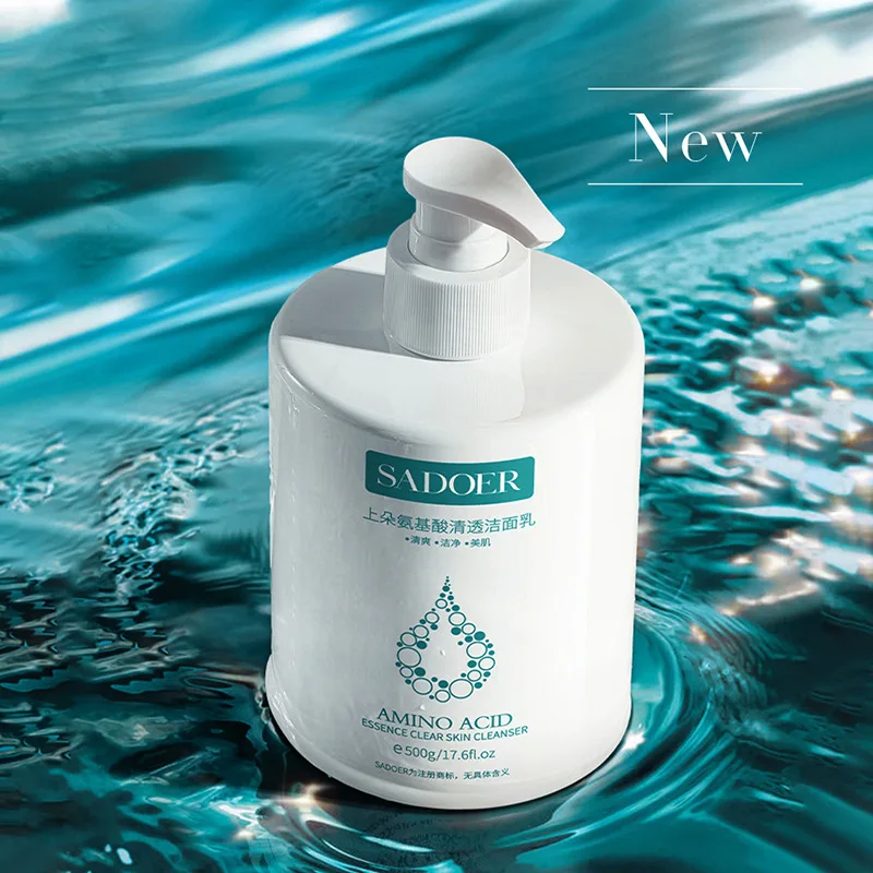 

SADOER Amino Acid Clear Facial Cleanser Deep Cleansing Moisturizing Foam Delicate and Gentle Facial Cleanser