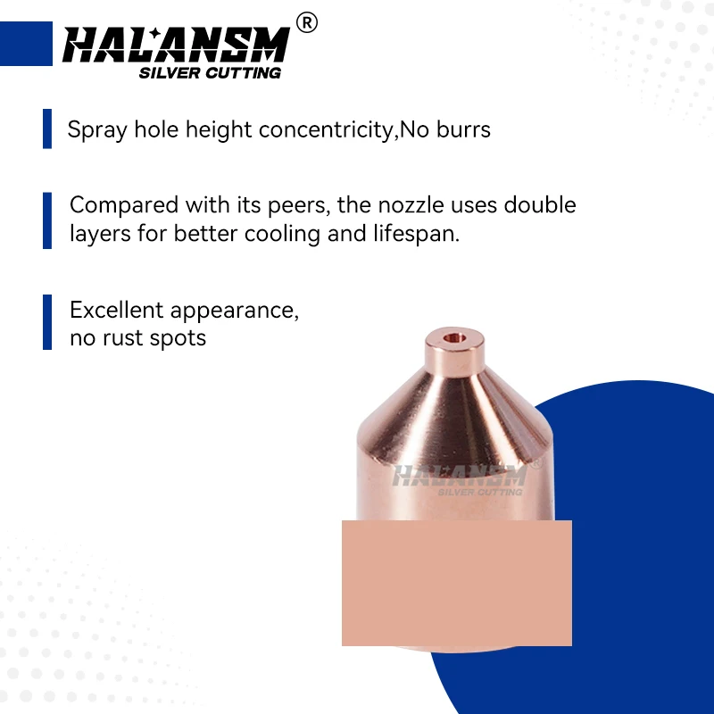 Imported copper hafnium wire plasma cutting nozzle 220011 220064 electrode 220037 shield 220047 220065 retaining cap 220048