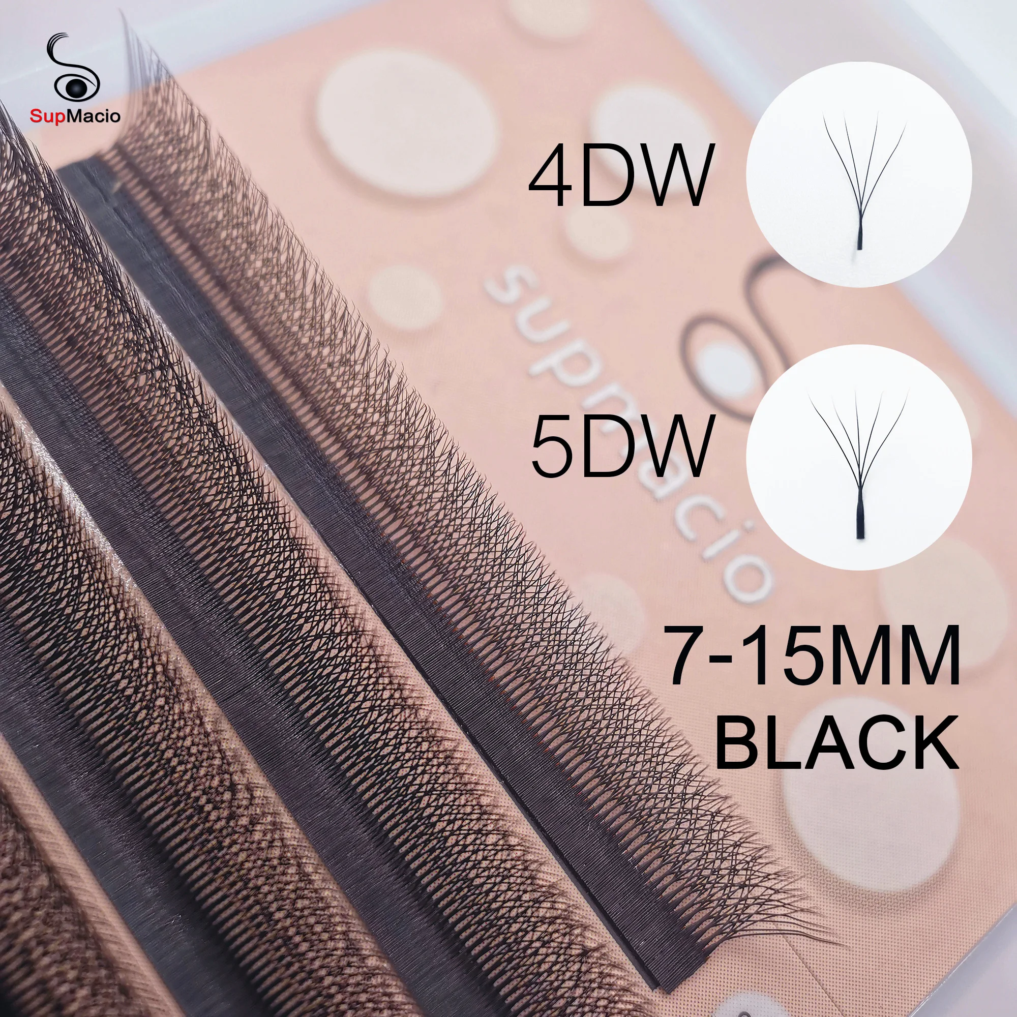 Supmacio 4d 5d w rzęsy mix koniczyny drut w 4d przedłużanie rzęs objętość wentylatora przedłużenie rzęs 5d drut do przedłużania rzęs sztuczne rzęsy kosmetyki kosmetyki do makijazu rzęsy do przedłużania