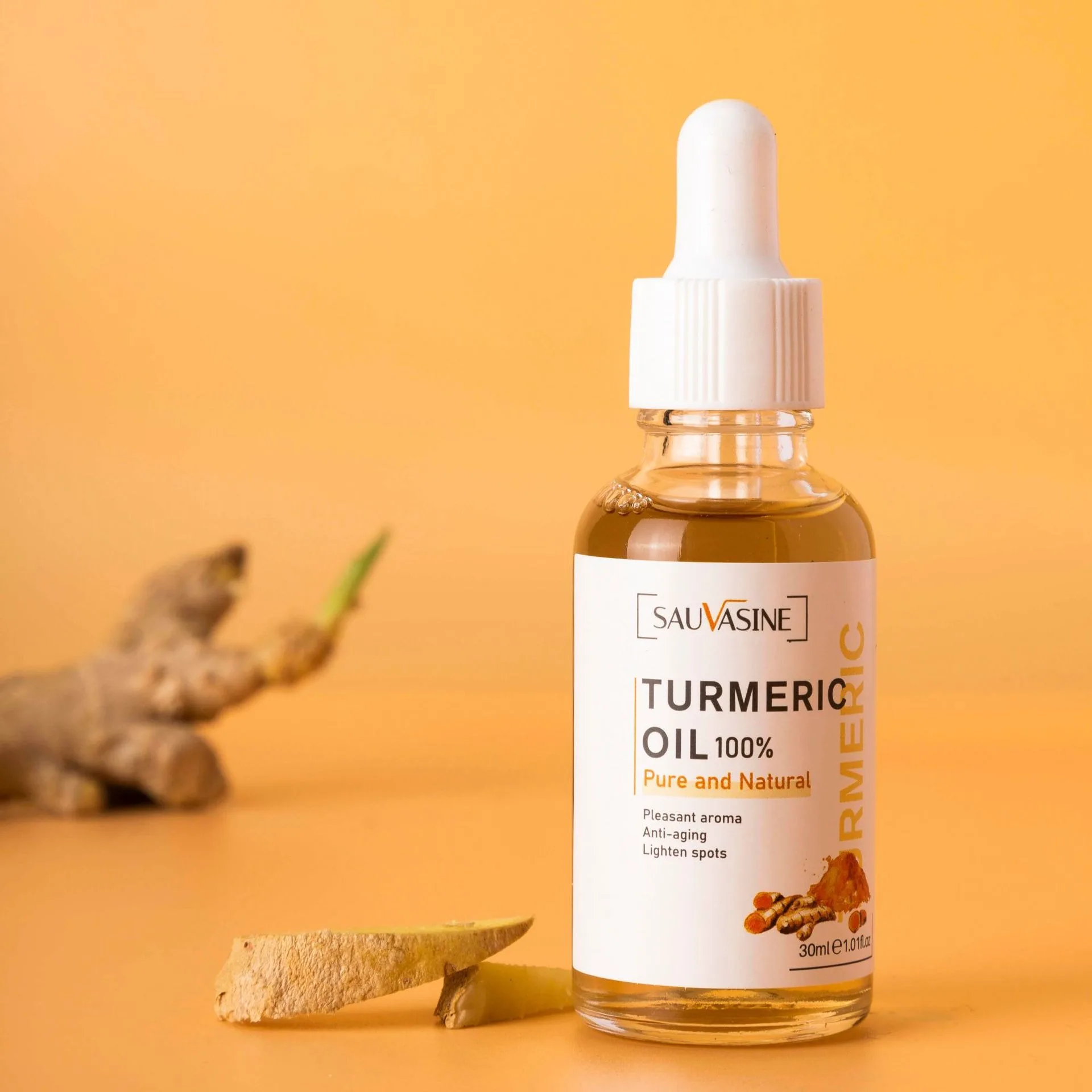 Kurkuma Essentiële Olie Gezichtsreparatie Serum Anti-Rimpel Lifting Verstevigende Gezicht Moisturizer Fleuren Essentie voor Donkere Vlekken Corrector