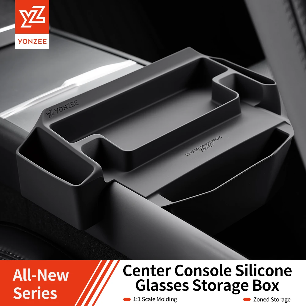 

YZ For Tesla Model 3 Y YL Center Console Armrest Storage Box Glasses Tray Organizer Car Interior Accessories