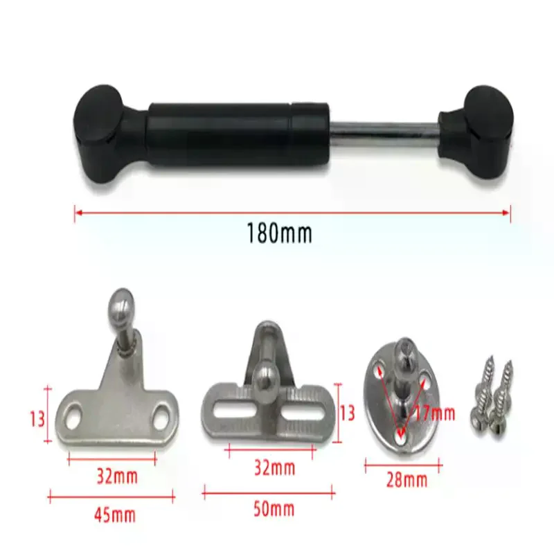 Ultra-Short Gas Struts Aluminum Frame Support Rod For Glass Doors&Cabinets Adjustable Hydraulic Air Pressure Brace Home Hardware