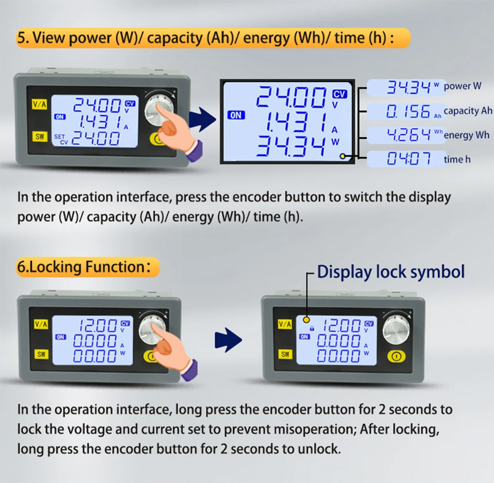 DC DC Buck Boost Converter CC regulowana moc zasilanie obniżające moduł stabilizowany regulowane napięcie laboratoryjne 0.6-30V 12 24v