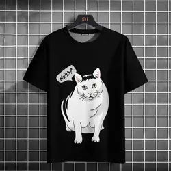 Simple Men's T-Shirt 3d Funny Animal Print Short Sleeve T-Shirt Mens Summer Quick Dry Short Sleeve Loose Oversized Tees For Men