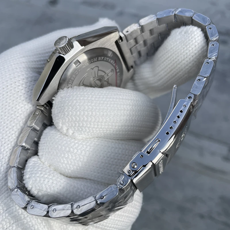 Мужские дайверские часы STEELDIVE, 42 мм, автоматические механические наручные часы, водонепроницаемые 20 бар, BGW-9, светящийся сапфир, NH35, керамический безель, спортивный