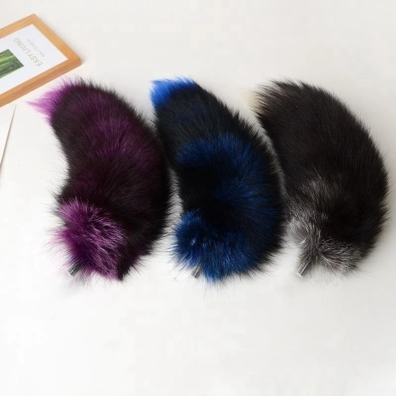 BDSM Butt Plug Anal Sex Toys with Separable Cosplay Dye Fox Tail for Couple Bondage Adult Party Games Flirting Sexy Shop