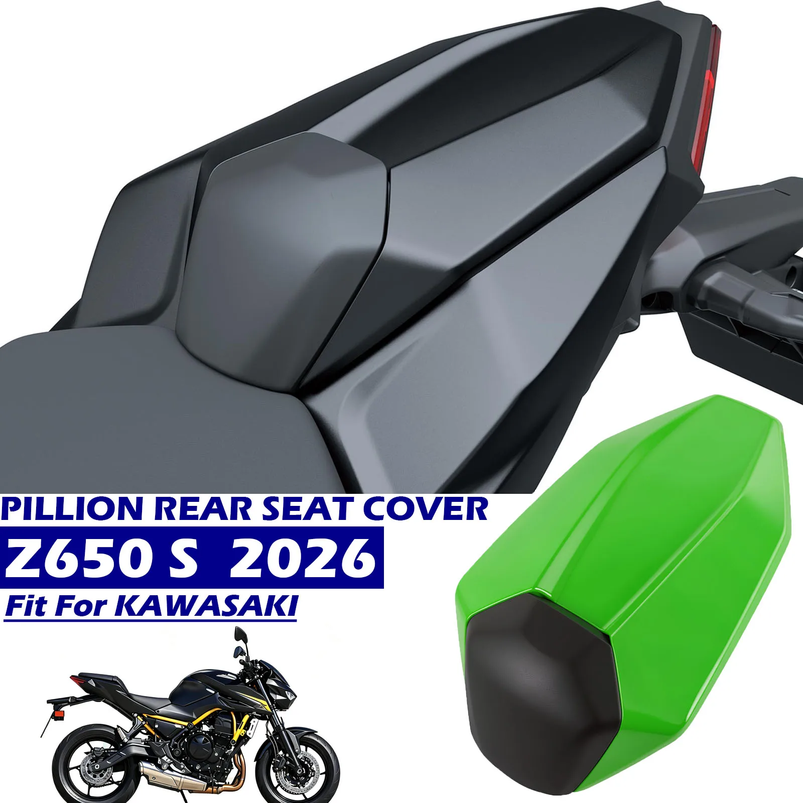 Image of Motorrad-Beifahrersitzabdeckung Heckverkleidung für KAWASAKI Z650 S Z650S Z 650S 2026 Verkleidungspolster Sitzabdeckung