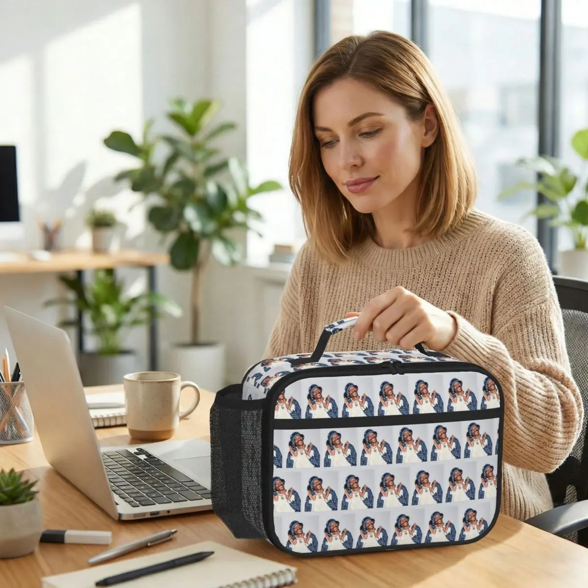 Happy Snoop Dogg Insulated Lunch Bag for Women Office Cooler Thermal Food Box Tote Portable Lunch Boxes Container