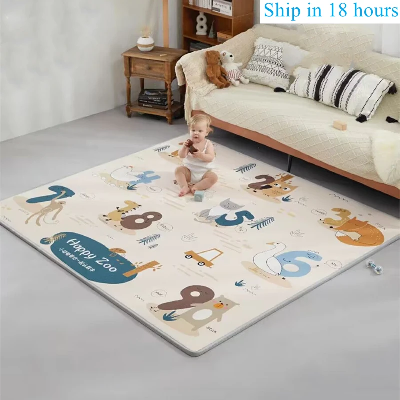 Non-Toxic Baby Play Mat Thicken 1/0.5cm Educational Children's Carpets in The Nursery Climbing Pad Kids Rug Activitys Games Toys