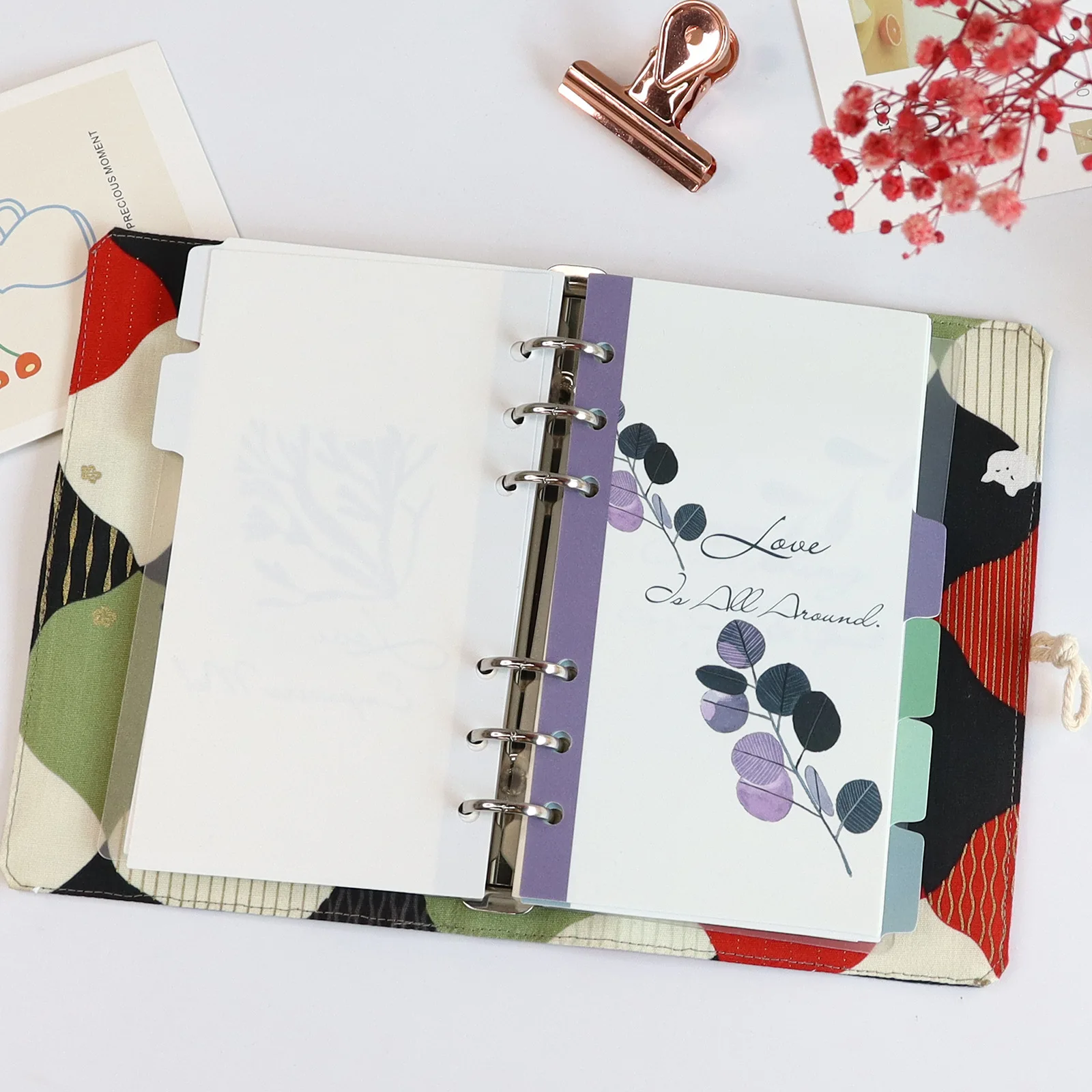 A6 Separator Paper Index Page Classification Separator Page Notebook Loose-leaf Book Partition Accessories