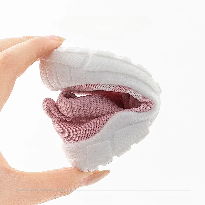 الربيع والصيف الطفل تنفس شبكة أحذية الأطفال محبوك عارضة أحذية الرضع لينة وحيد حذاء طفل صغير حذاء طفل صغير