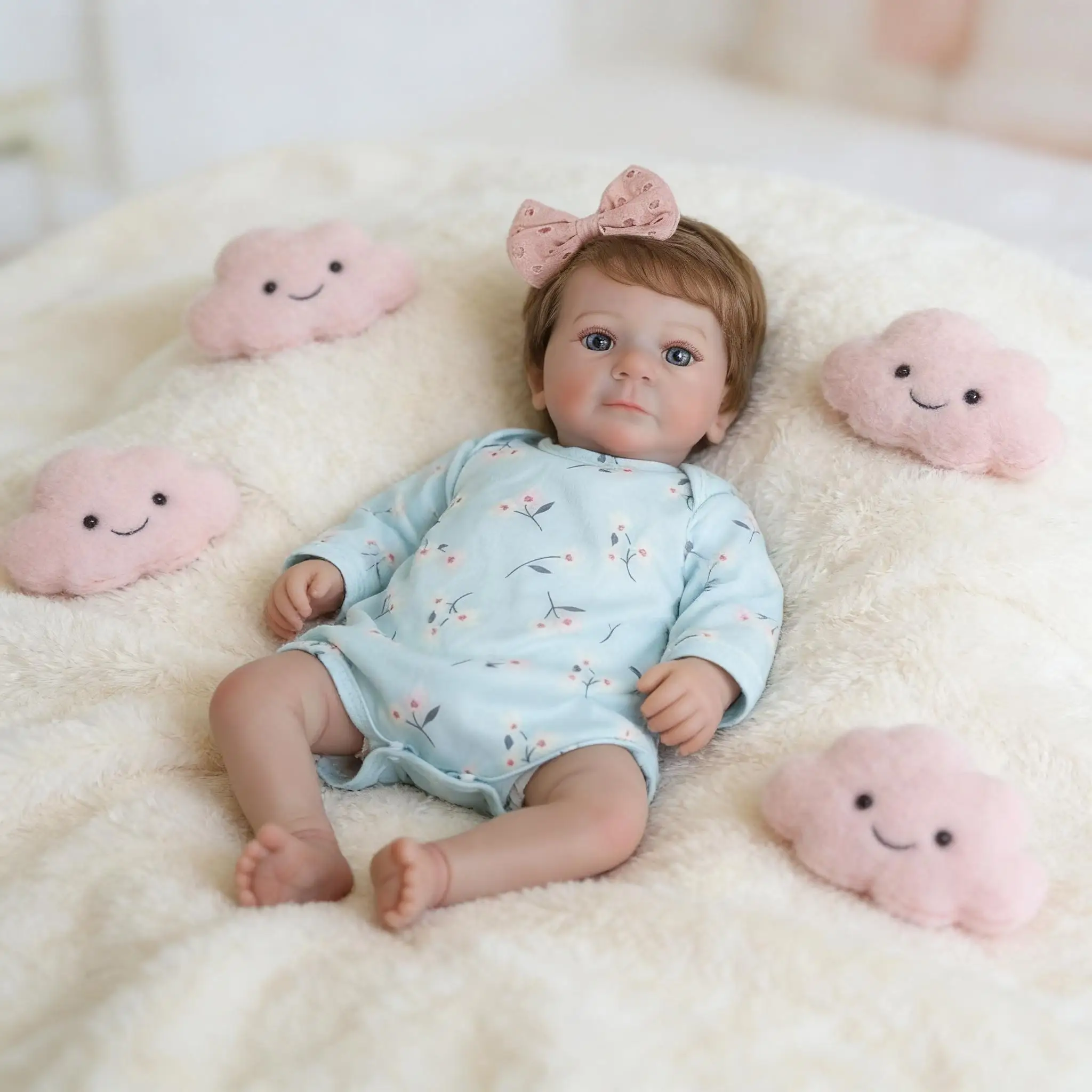 18-Inch Reborn Baby Dolls  - Realistic Newborn, Soft Weighted  Body, Adorable Poseable Real Life Doll– Gift for Kids Age 3+